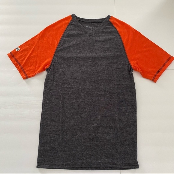 Holloway baseball tee orange grey Small - Picture 5 of 8